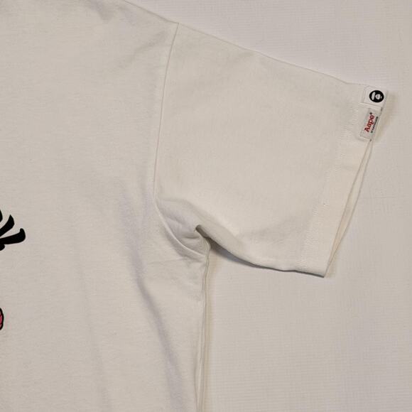 Aape By A Bathing Ape Shirt Mens Large White Aape Universe Graphic Tee Japan - Picture 2 of 7